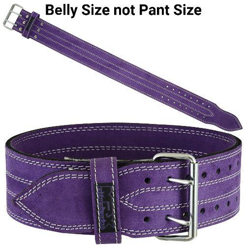 MRX Powerlifting Belts Gym Workout Leather Belt 4" Wide Unisex 10mm