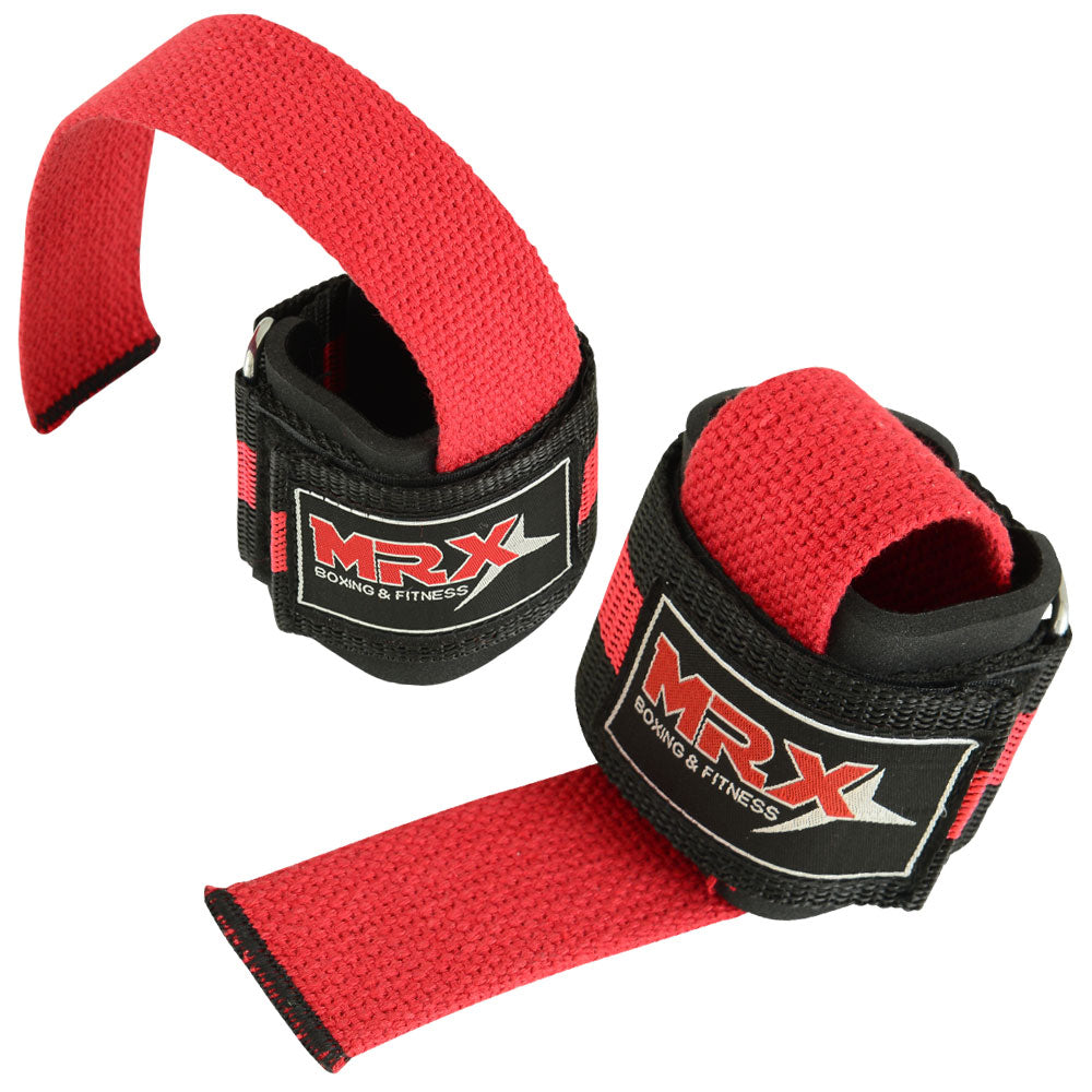 2 Pairs MRX Weight Lifting Straps with Wrist Support for Men & Women Gym Workouts