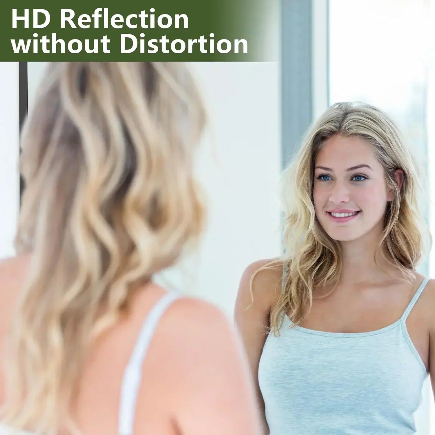 MELOMOIR Oversized Floor Mirror Freestanding, Full Length Mirror for Bedroom Living Room Dressing Room Gym Yoga Hair Salon, Black Rectangular Mirror Full Length with Shatterproof Tempered Glassor Freestanding